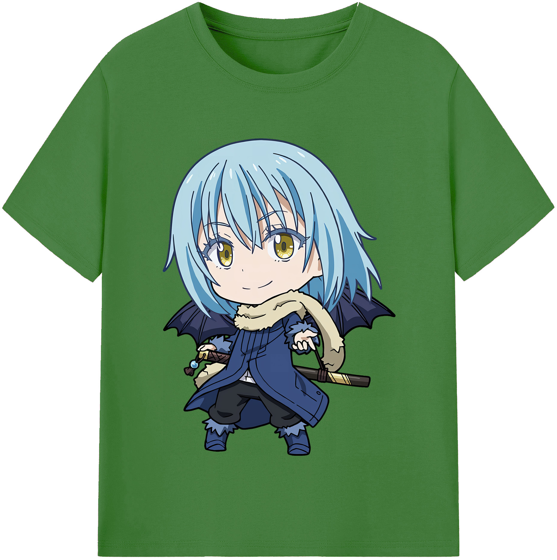 （画像用） 転スラ Regarding Reincarnated to Slime レディースカジュアルプリントTシャツ（綿100％）